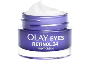 Olay Retinol 24 Night Eye Cream, Skincare for Dark Circles with Retinyl Propionate. Anti Ageing Renewal Skin Care with 3 Actions: Smooths, Renews and Hydrates, 15ml