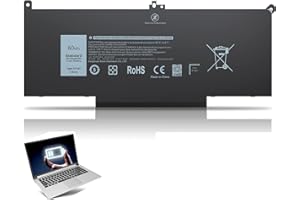 TOPNMA 60Wh F3YGT Laptop Battery for Dell Latitude 12 7000 7280 7290/13 7000 7380 7390 P29S002/14 7000 7480 7490 P28S P28S001 P73G P73G002 Series DM3WC 0DM3WC DM6WC 2X39G KG7VF V4940 451-BBYE 453-BBCF