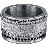 Bague Acier Inoxydable 3 Anneaux Entrelacés Argenté – Largeur 8 Mm – Design Élégant Et Intemporel – 5 Tailles