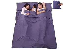 V VILISUN Sacco a Pelo Capanna, Sacco a Pelo Estivo, Sacco a Pelo da Viaggio Leggero e Compatto, Ideale per Ostelli Rifugi Ostelli Della Gioventù Attività di Campeggio All'aperto Ecc