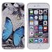 iPhone 6S Case,iPhone 6 Case,Ukayfe iPhone 6/6S 4.7 inch Ultral Thin Blue Soft TPU Gel Case Cover,Fashion Butterfly Flower Pattern Silicone Gel Rubber Skin Protective Cover for Apple iPhone 6 (2014) / iPhone 6S (2015) Case 4.7 Inch with 1x Stylus - Blue Butterfly