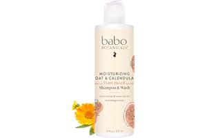 Babo Botanicals Moisturizing Baby Shampoo & Wash (For Sensitive & Dry Scalp & Skin) 237ml