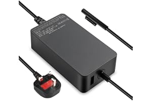VUOHOEG 65W Charger Compatible with Microsoft Surface Pro Charger, Surface Pro 3/4/ 5/6/7/8/9/10/11/X, Surface Laptop 1/2/3/4/5/6/7 Surface Book 1/2 Surface Go 1/2/3 Windows Power Supply Adapter
