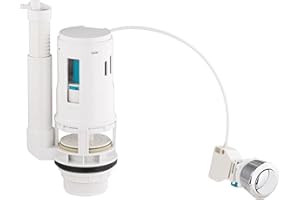 NT NOYON & THIEBAULT Mecanismo de Descarga para Inodoro con Cable y Botón Pulsador 3/6 L | Ahorro de Agua con Doble Volumen | Compatible con Cisternas Estándar | NOYON & THIEBAULT