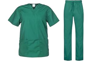 B-well Cesare Divisa Sanitaria Donna e Uomo | Uniforme Sanitaria Donna e Uomo Unisex Set con Casacca e Pantalone | Divise Sanitarie