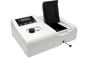 CGOLDENWALL Visible Spectrophotometer 721 Spektrometer Light Meter Laboratory Light Analyzer Wellenlänge: 350-1020nm Spektrale Bandbreite: 6nm mit automatischer 0/100 Einstellung und Kalibrierung