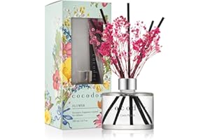 COCOD'OR COCODOR Diffusore a Bastoncini con Vero Fiore Conservato/Pesca al Cocco (Coco Peach) / 200ml / Diffusore per Ambiente, Profumatore Casa, Fragranza Ambiente, Regalo Donna