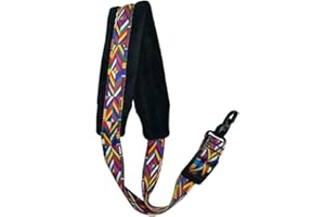 XAVNIA LONGTAI Saxophone Strap Rainbow Style Soft Padded Alto Tenor Bari Soprano Sax Neck Harness