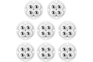 CJZZ Ruedas Para Muebles-8 Piezas Ruedas Para Electrodomésticos-Mini Ruedas Adhesivas Giratorias Con 4 Bolas De Acero-Ruedas Electrodomesticos Cocina-Para Cubos De Basura y Muebles Pequeños