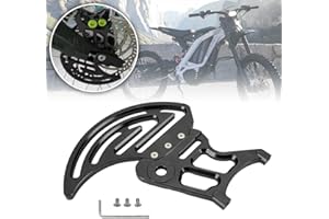 CTDOESO Billette d'aluminium CNC Couvercle de protection de pignon arrière Gardes de disque arrière Rotor Adaptateur Protecteur d'étrier de frein pour Sur-Ron MX et X Bike et pour Segway X260 (Noir)