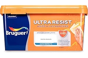 Bruguer ULTRA RESIST Pintura para paredes ultra lavable Blanco Absoluto 4L