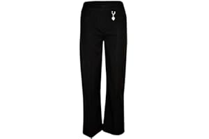 L S U Girls Pull UP School Trousers School Uniform with Heart Pendant Half Elasticated