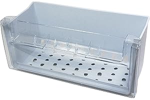 ERICAMBI Cassetto Inferiore Freezer Congelatore compatibile con Ariston Hotpoint Scholtes, PW/Cristal, Dimensioni: (LHP) 385x170x175 mm, Codice Articolo 283233