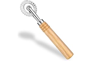 WLLHYF Roulette de découpe pour pâtes à raviolis avec rouleau, roulette à pizza, roulette en alliage de zinc pour fabrication de nouilles