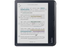 Kobo Libra Colour | eReader | Display antiriflesso a colori E Ink Kaleido™ 3 da 7” | Modalità Scura| I Audiolibri | Impermeabile (Nero)