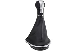 ORIGEN BY ABC PARTS Origen Pomo + Fuelle de Cambio de Marcha Específico Seat Leon II, Altea, Toledo III para 6 Velocidades Remplazo del Pomo y Fuelle Original.