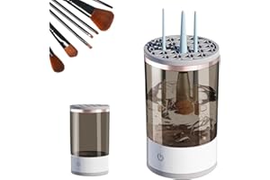YANGUN Nettoyant Électrique pour Pinceaux de Maquillage 7000 tr/min, Pinceaux de Maquillage de Beauté Automatiques Nettoyez, nettoyeur de pinceaux cosmétiques USB automatique