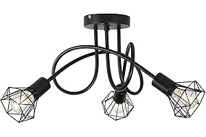 DPOFIRS Nowoczesna Lampa Wisząca LED na 3 światła, Oprawka LED na szynę, Kompatybilna z E4, Zestaw Oświetlenia na 3 Szyny do Salonu, Kawiarni, Restauracji