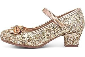 Lilley Sparkle Girls Rose Gold Heeled Shoe