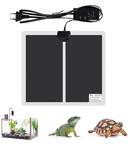 Tappetino Riscaldante Terrario 45W 80x28cm - Regolabile 0-35°C, Per Rettili, Ragni, Lucertole, Impermeabile