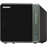 QNAP TS-453D-4G 4 Bay Desktop NAS Gehäuse - Netzwerkspeicher mit 2.5GbE Konnektivität, 4GB RAM, Intel Celeron Quad-Core, 2.0 