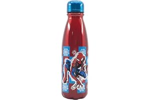 Stor 600ML KIDS ALUMINIUM BOTTLE | SPIDERMAN ARACHNID GRID