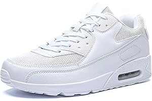 MANZOOR Homme Air Running Chaussures de Course à Pied Tendance pour avec Coussin d'air Baskets Femme Sneaker décontractées pour la Marche Le Tennis Le Basket-Ball la Gym Les Sports