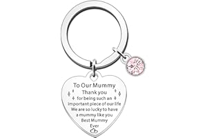 JETTOP Mum Gifts Keyring Mummy Gifts Mum Birthday Christmas Mothers Day Gifts Best Mummy Ever