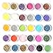 30 Pcs Colors Tiny Warmer Glitter Shimmer Shining Pearl Highlighting Eyeshadow Pigments Set Makeup Cosmetic Random Color
