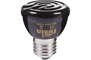 Runsmooth 100w Bombilla Lámpara Calor Reptil Lámpara Calefacción para Mascotas Cerámica Infrarroja Lejana Ne Bombilla Emisora Reptiles para Pet Coop Turtle Brooder Aquarium Snake