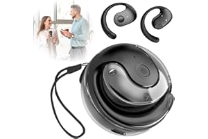 SMD35 Ai Kopfhörer Übersetzer - 144+ Sprachen Übersetzungskopfhörer Echtzeit mit App, Kopfhörer Kabellos 5.4 Bluetooth mit Übersetzer, Ai Translator Smart Earbuds für Reisen Business Lernen