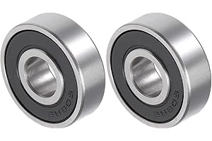 QUARKZMAN 608-2RS 8x22x7mm Bolas Rodamientos x 2uds Cromo Acero para Máquinas y Herramientas, [Doble Sellado, ABEC3]