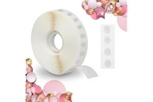 zeyedemo 1000PCS Balloon Glue Dots Removable Balloon Sticky Spots Balloon Sticky Dots Double Sided for Birthday Party Wedding Christmas Decorations and DIY Scrapbooking Craft