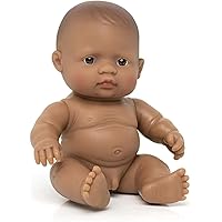 Miniland African Girl With Down Syndrome 38 Cm Baby Doll
