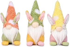 ENLACE Dekoracja wielkanocna, skrzat, 3 sztuki, wielkanocny króliczek, dla dzieci, do domu, salonu, witryny sklepowej, dekoracji stołu, dekoracji urodzinowych