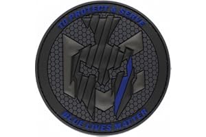 ‎OBRAMO Legio Patch - Thin Blue Line - PVC, Robust, Limited EDC Edition, 8x8 cm