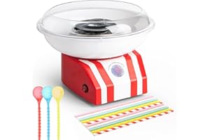 Adhafera Candy Floss Machine for Kids, Cotton Candy Machine Maker 450W, Home-Use, DIY, Party, Gift, Birthday
