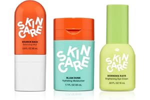 BRITPICK Bub~ble Skincare Set Slam Dunk Face Moisturizer+ Bounce Back Balancing Facial Toner Mist + Morning Rays Brightening Eye Cream, Made with Vitamin E + Aloe Vera Juice for Normal to Dry Skin