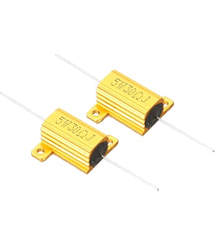 Resistore In Alloggiamento Alluminio 10W 100 Ohm | Custodia Dorata Per Circuiti LED E Convertitori