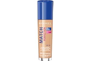 Rimmel London Match Perfection Base de maquillaje 001 Fair Porcelain 30 ml