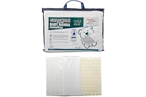 BabyTools Cuscino Antisoffoco Neonato Bambino Nanna Sicura Traspirante (100% MEMORY FOAM e OEKO-TEX®) 40x30 Anallergico Antiacaro Made in Italy da 6 Mesi - 2 Anni