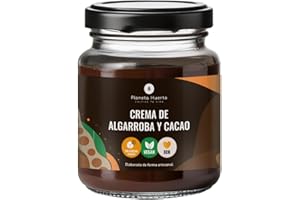 PLANETA HUERTO BONSÁI PLANETA HUERTO | Crema de Algarroba y Cacao Sin Azúcar ECO 230g – Vegana, Sin Azúcares Añadidos y Con AOVE