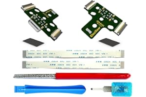 ElecGear 2X USB-C Ladeanschluss PCB Ersatz für PS4 Controller der 1. Gen, Upgrade DS4 von Micro-USB Eingangsanschluss auf USB-Typ-C-Anschlussadapter für JDS-001, JDS-011 und JDS-030