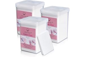 ‎EBANKU EBANKU Kosmetische Reinigung Vlies Tücher Entfernung Pads für Wimpernverlängerung Nägel Lippenreinigung oder Kleber Flasche Mundreinigung (600PCS)