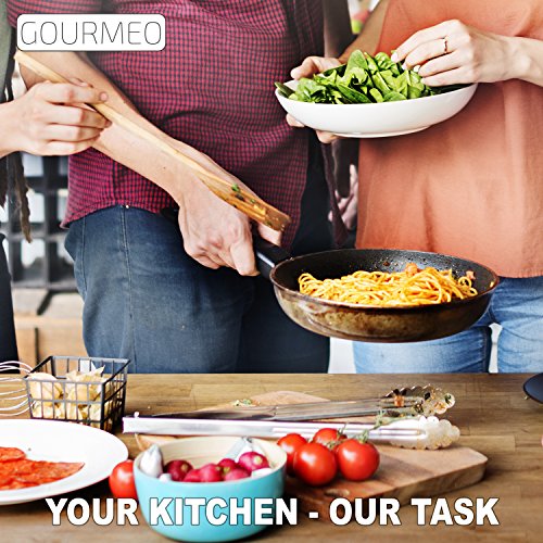 GOURMEO 3-Stufen Profi Messerschärfer für Edelstahl- und Keramik-Messer mit geraden Klingen | für alle Größen, ohne Strom, ergonomisches Design | mit 2 Jahren Zufriedenheitsgarantie | Messer-Schleifer, Knife Sharpener, Scheren-Schleifer, Schleif-System - 6