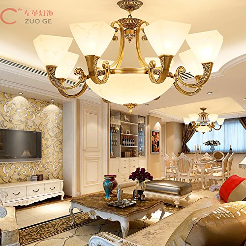 Preisvergleich Produktbild Daadi Die messingkronleuchter bronze Lampen Schlafzimmer Wohnzimmer Esszimmer Atmosphäre, weißes Licht, Double Wandleuchte [Energieklasse A ++]