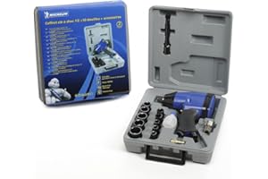 MICHELIN CA-6710850000 - Juego llave de impacto (cromo vanadium) 260 lt. min. - Torque max. 350 Nm, negro