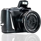 Digital Camera Full HD 2.7K/20FPS Vlogging Camera 48.0 Megapixels Full HD Camera with 4x Digital Zoom and 3.0 Inch Screen Com