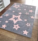 Kinderteppich Love Rugs STARLIGHT grau/rosa 100 x 160 cm - 3