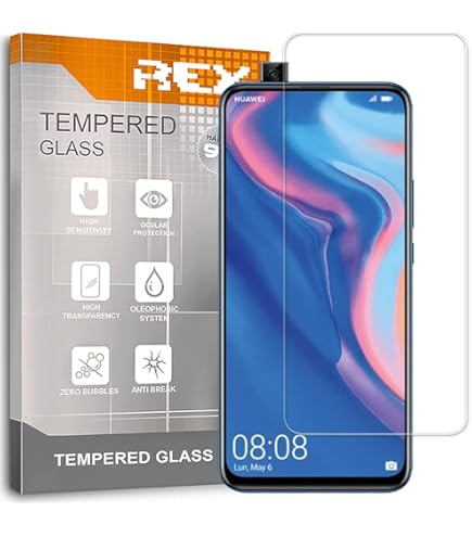 NEW'C Lot de 2, Verre Trempé pour Huawei Y9 Prime 2019, Enjoy 10 Plus, Film en Protection écran efficace contre les Rayures - Ultra Résistant (0,33mm HD Ultra Transparent) Dureté 9H Glass